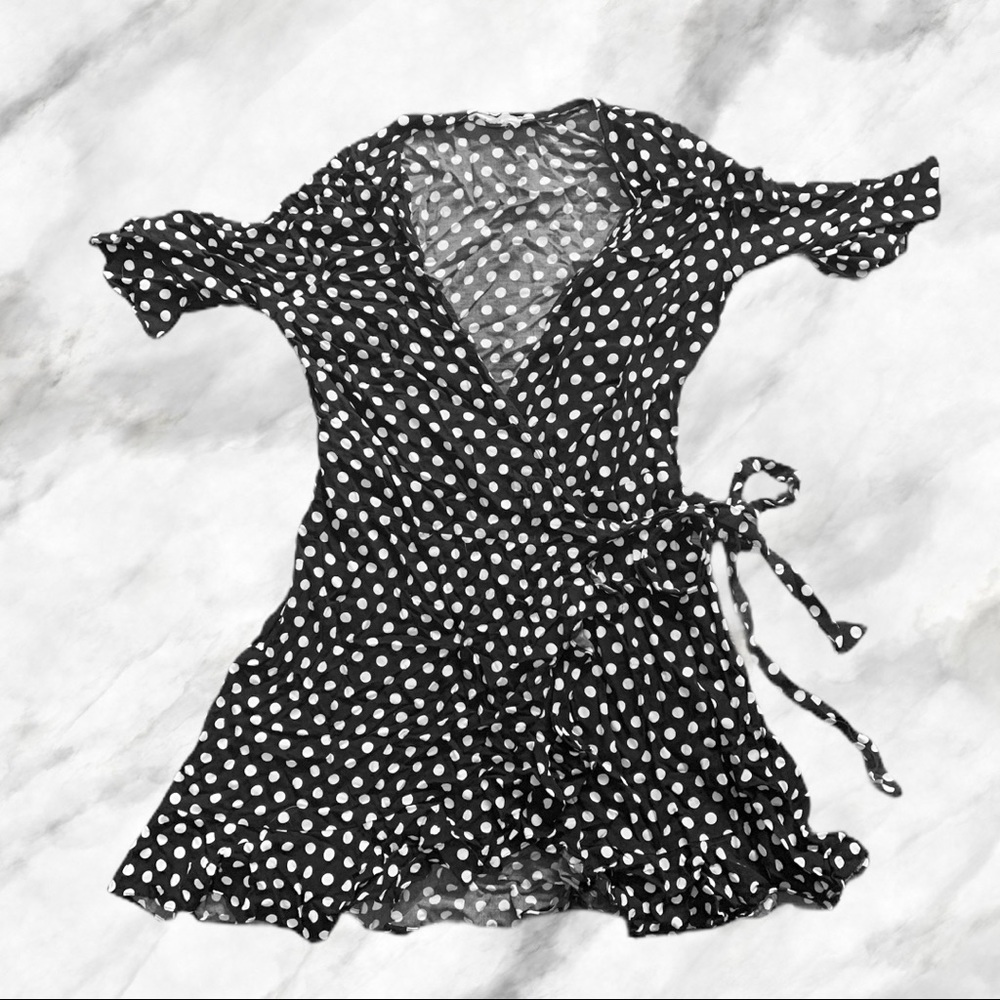 🌸SOLD 🌸Elodie Ruffle Trim Wrap Dress